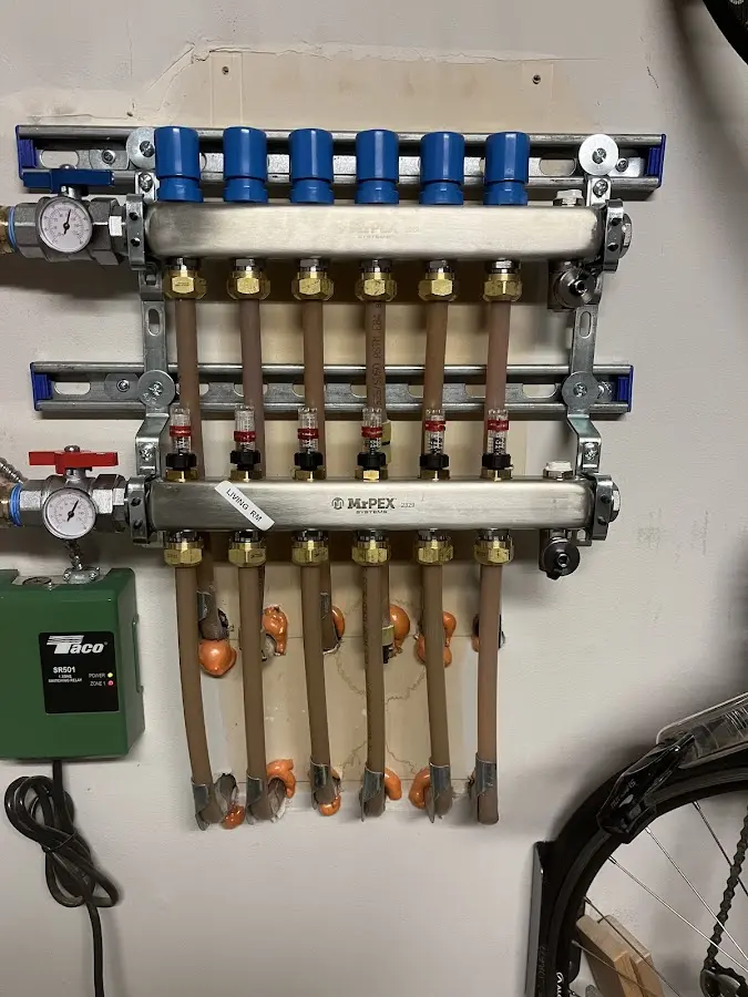 Plumber performing Gas Line Installation at a residential property in Westwood